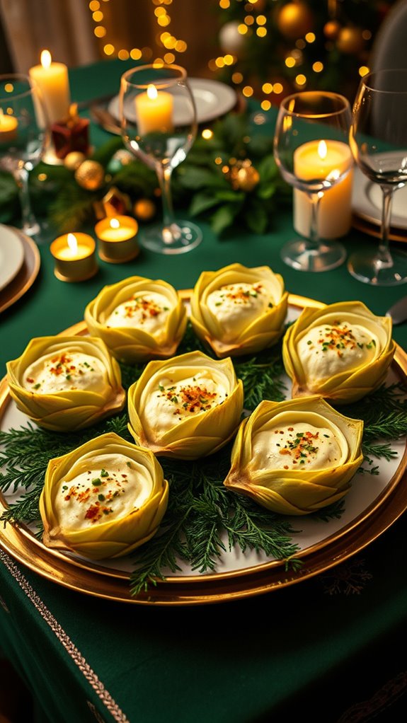 baked creamy artichoke hearts