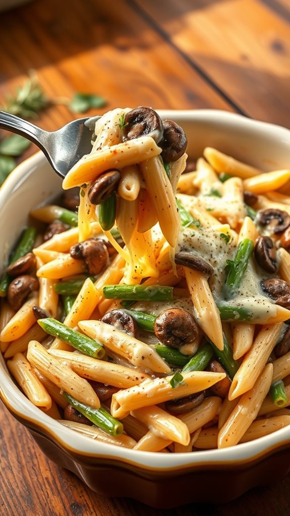 baked pasta with vegetables