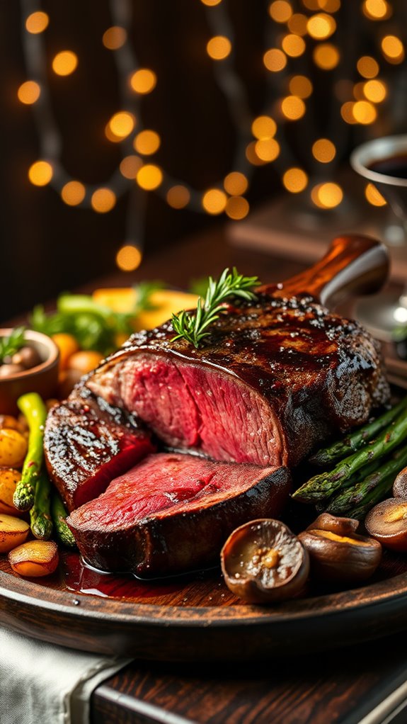 balsamic glazed porterhouse steak