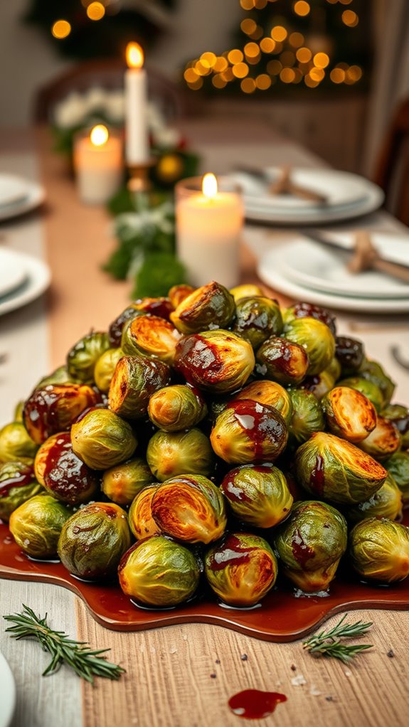 balsamic glazed roasted brussels sprouts