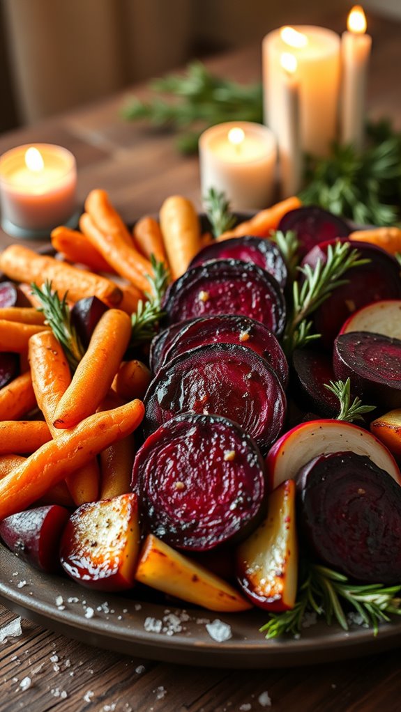 balsamic glazed roasted garlic beets