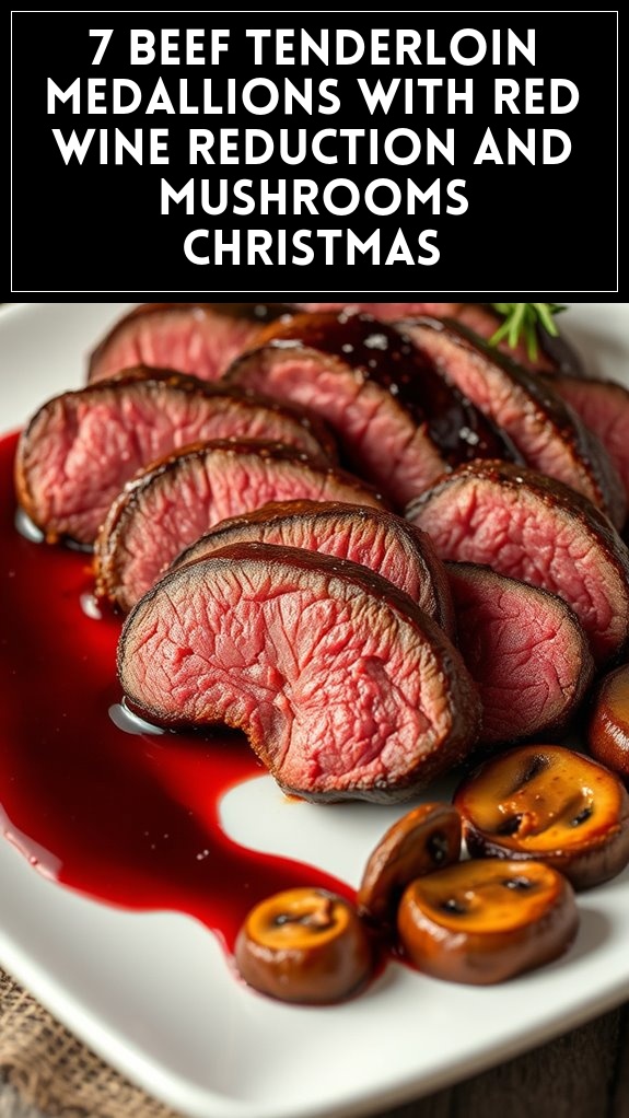 beef medallions with reduction