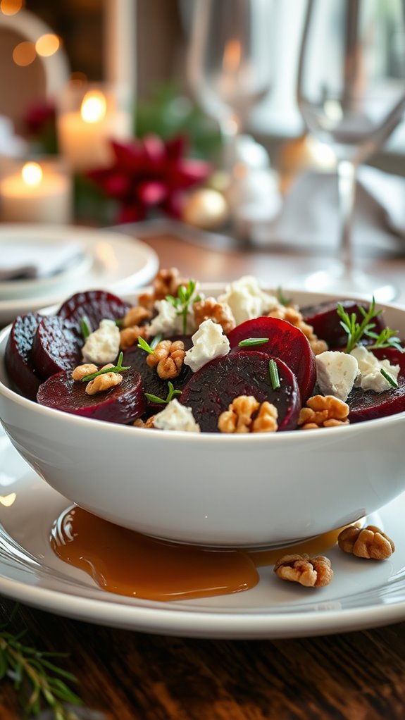 beet goat cheese crostini