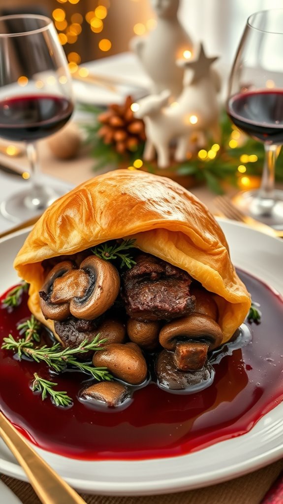 braised beef in pastry