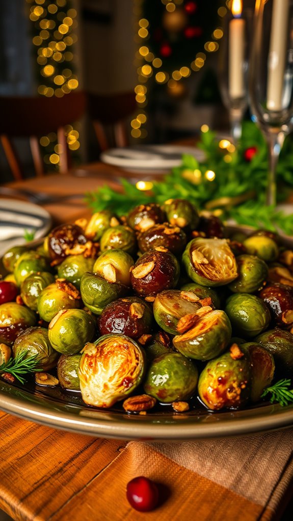brussels sprouts garlic almond stir fry