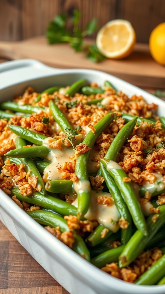 cajun flavored green bean casserole