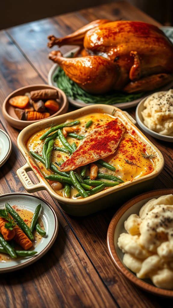 cajun turkey green bean casserole