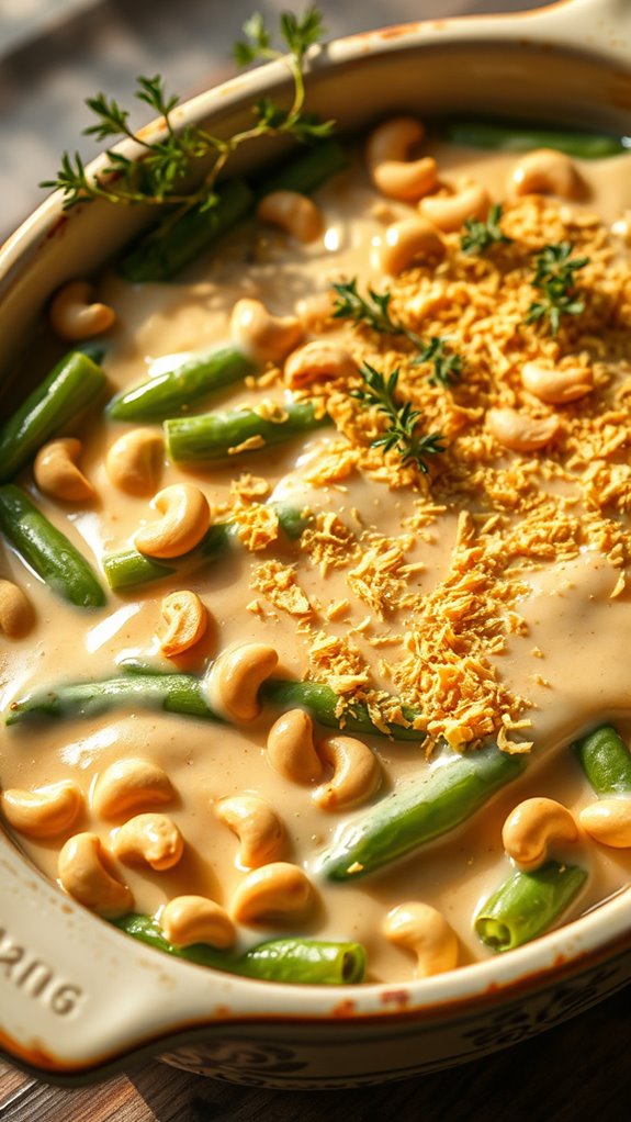 cashew casserole with herbs