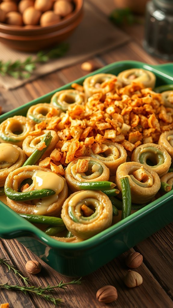 cheddar bacon green bean casserole