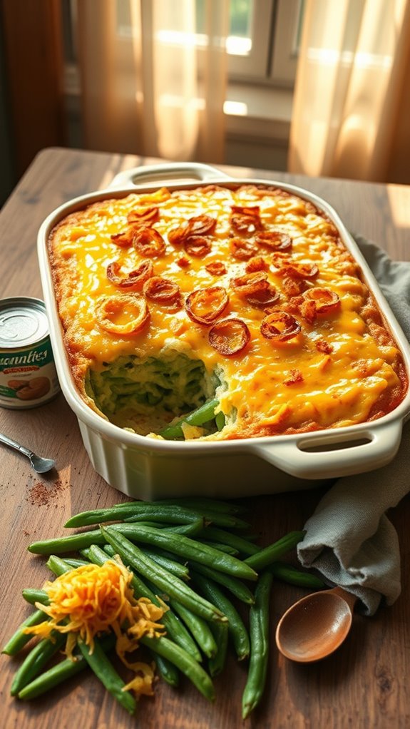 cheddar green bean casserole