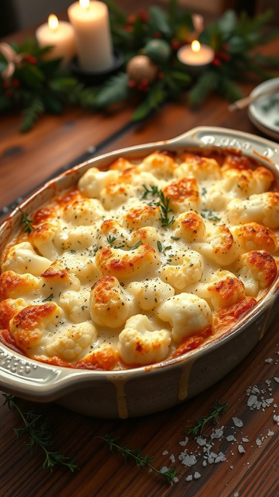 cheesy cauliflower gratin recipe