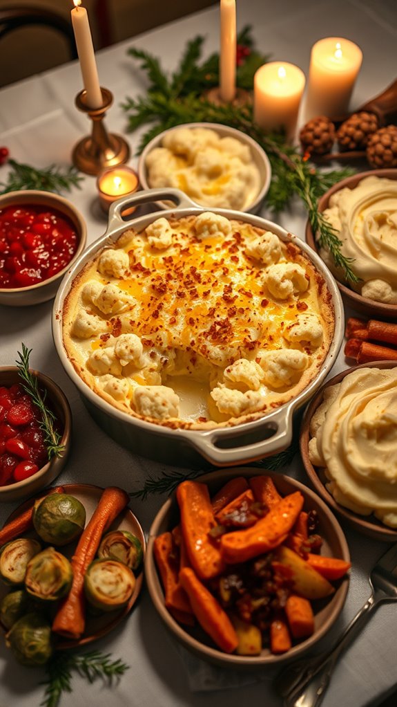 cheesy cauliflower side dish