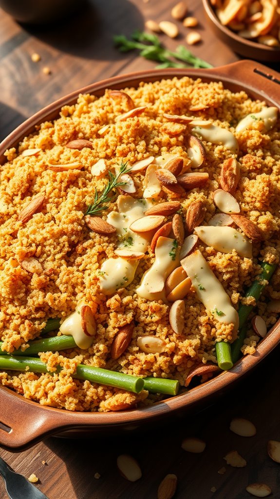 cheesy crispy panko topping