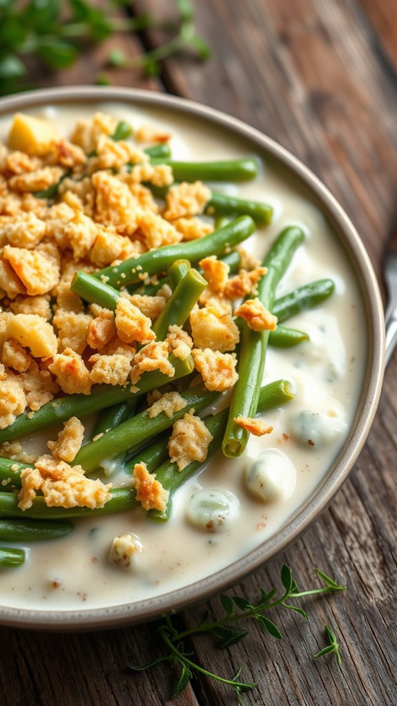 cheesy garlic green beans