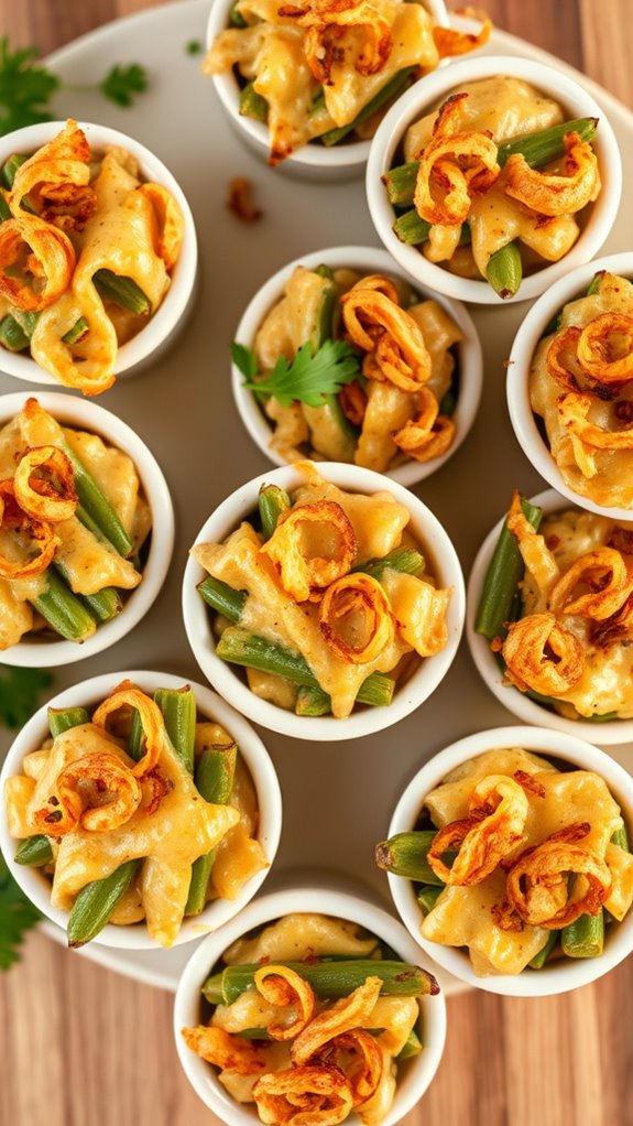 cheesy green bean bites