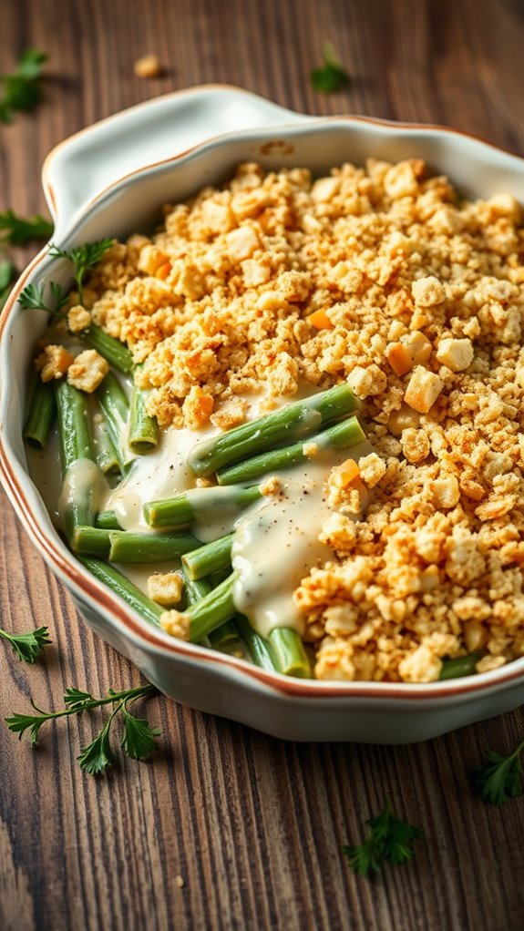 cheesy green bean casserole