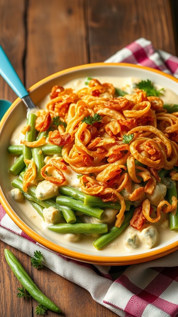 cheesy green bean casserole