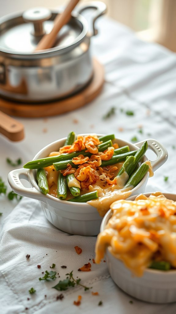 cheesy green bean casserole