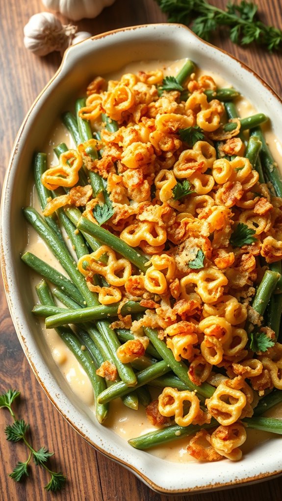 cheesy green bean casserole