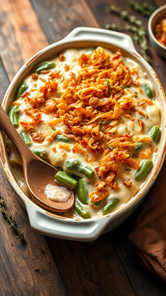 cheesy green bean casserole