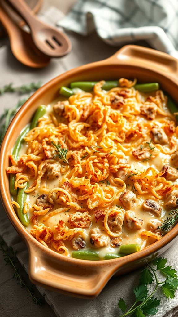 cheesy green bean casserole