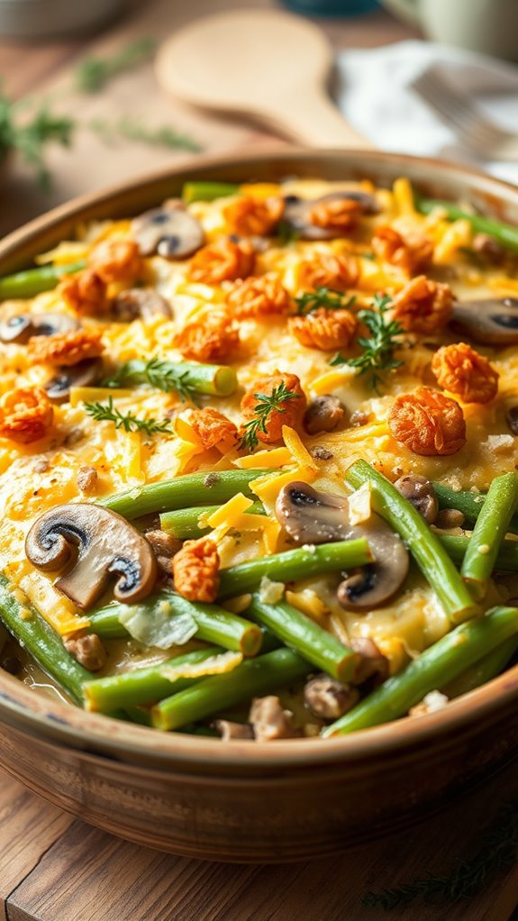 cheesy green bean casserole
