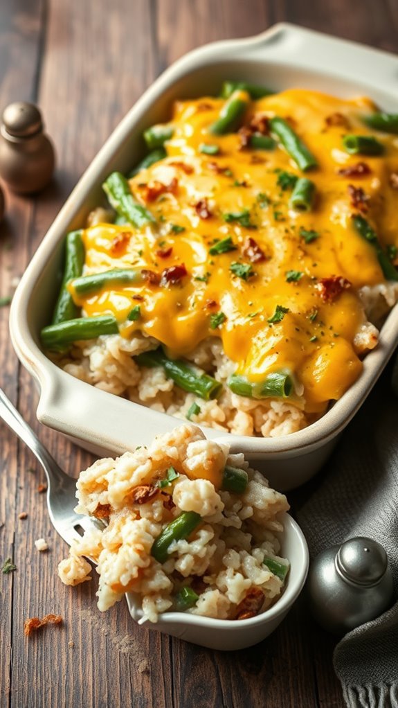 cheesy green bean casserole