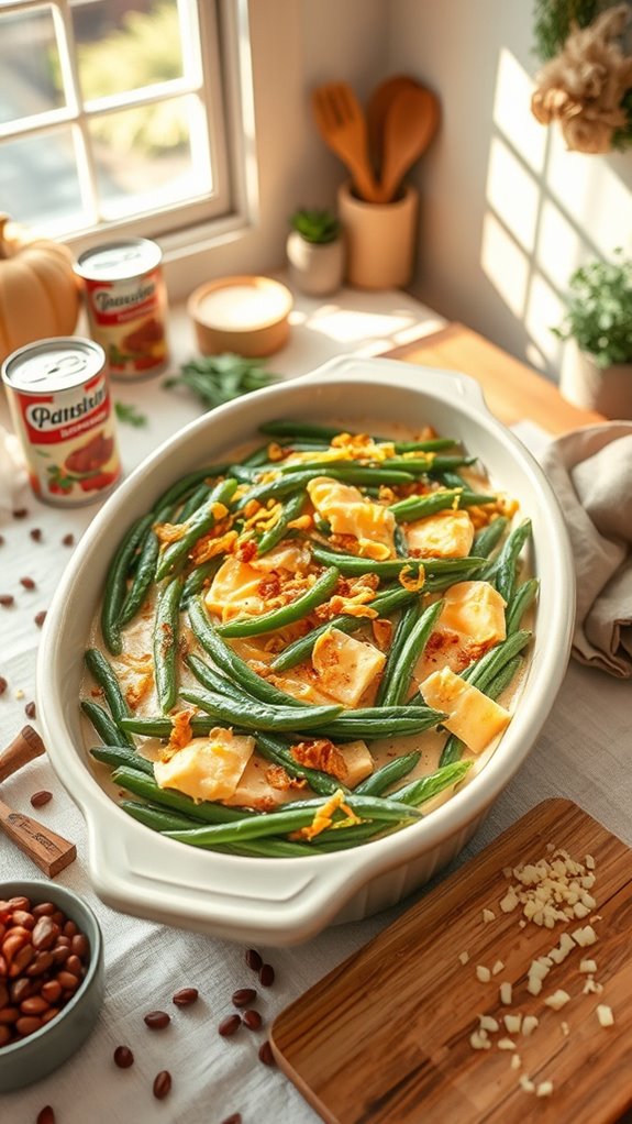 cheesy green bean casserole