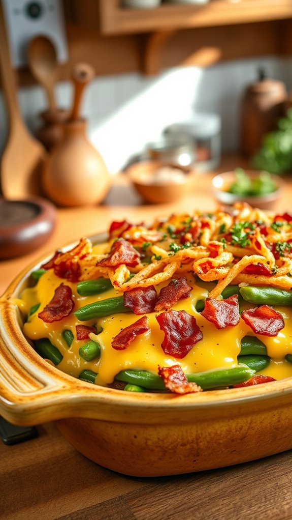 cheesy green bean casserole