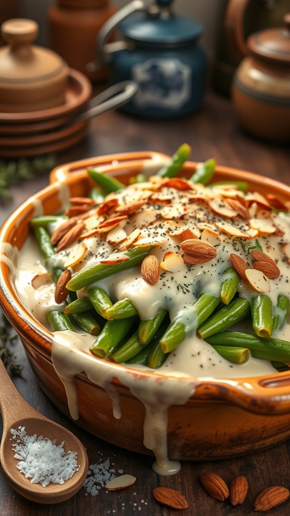 cheesy green bean casserole delight