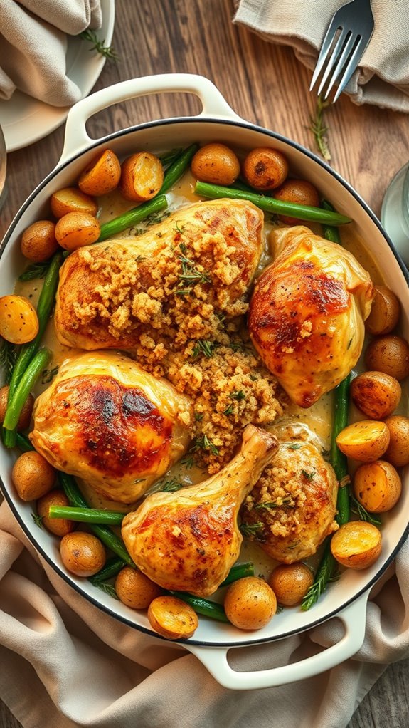 cheesy green bean casserole