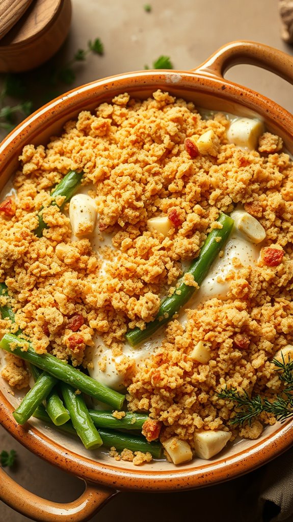 cheesy green bean casserole recipe