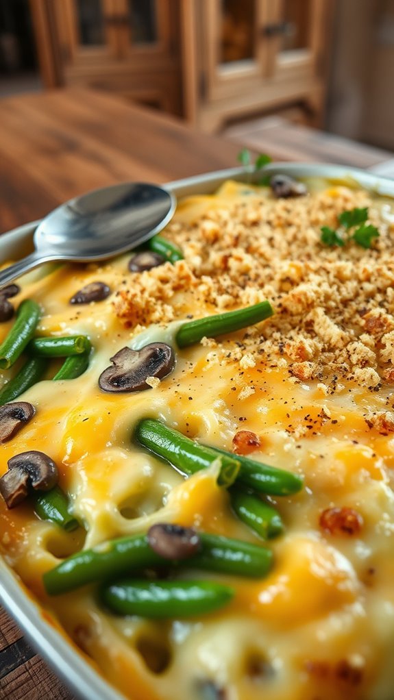 cheesy green bean casserole