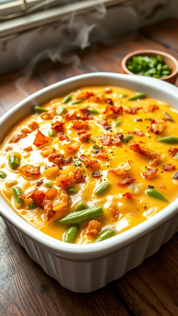 cheesy green bean casserole