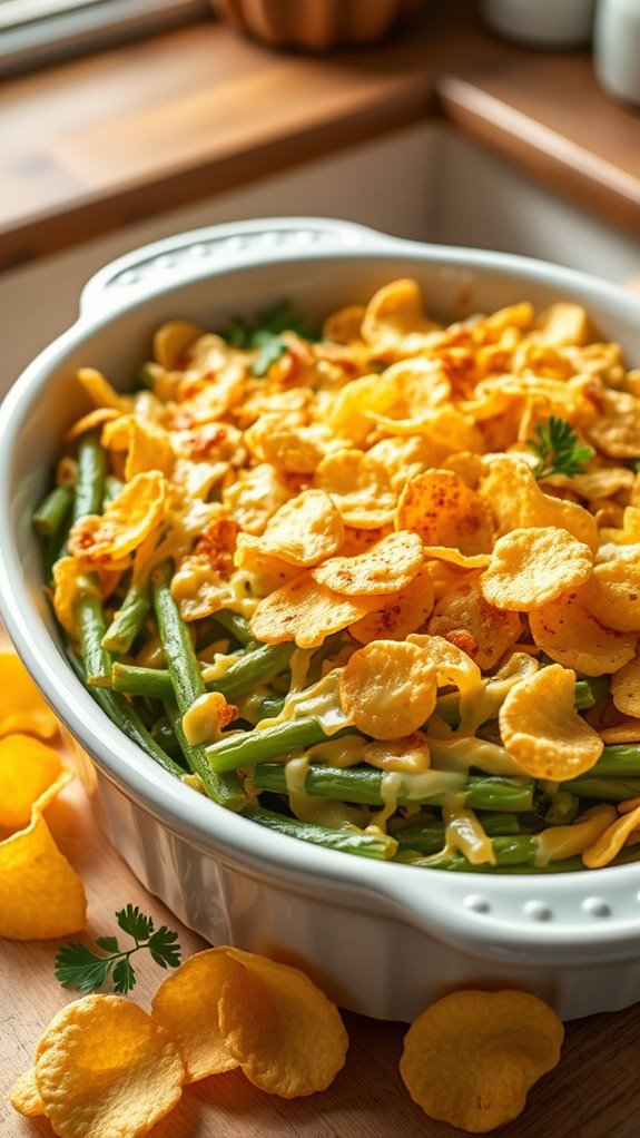 cheesy green bean casserole