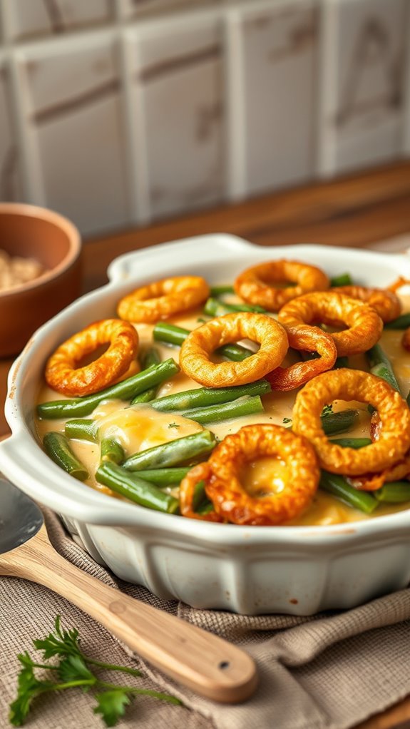 cheesy green bean casserole