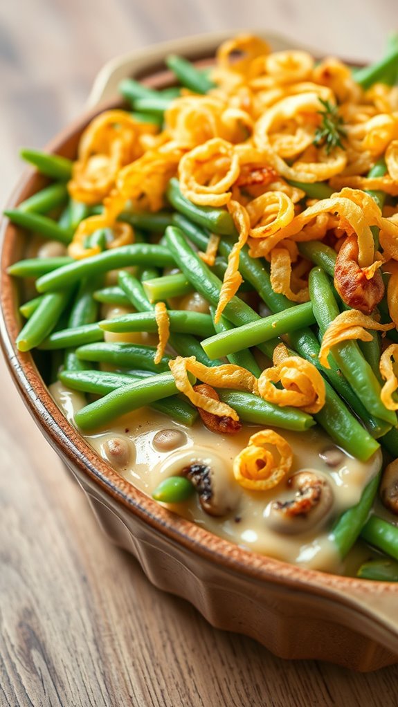 cheesy green bean casserole