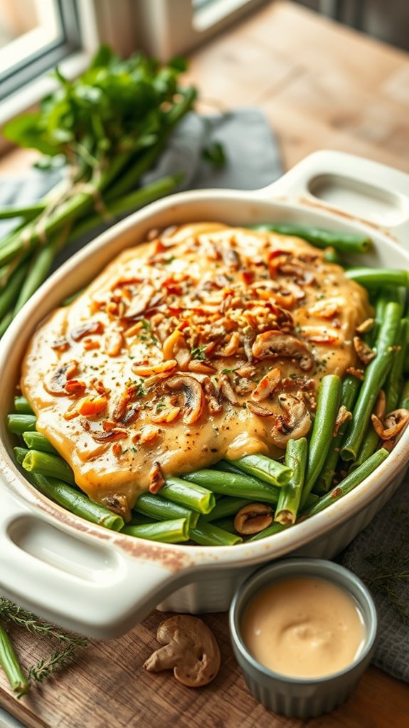 cheesy green bean casserole