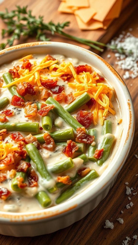 cheesy green bean casserole