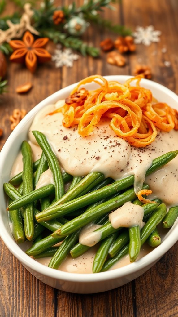 cheesy green bean casserole