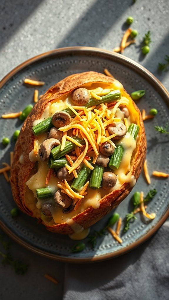 cheesy green bean potatoes