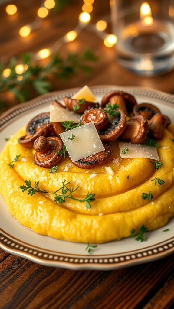 cheesy herbal polenta delight