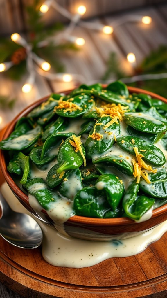 cheesy spinach casserole recipe