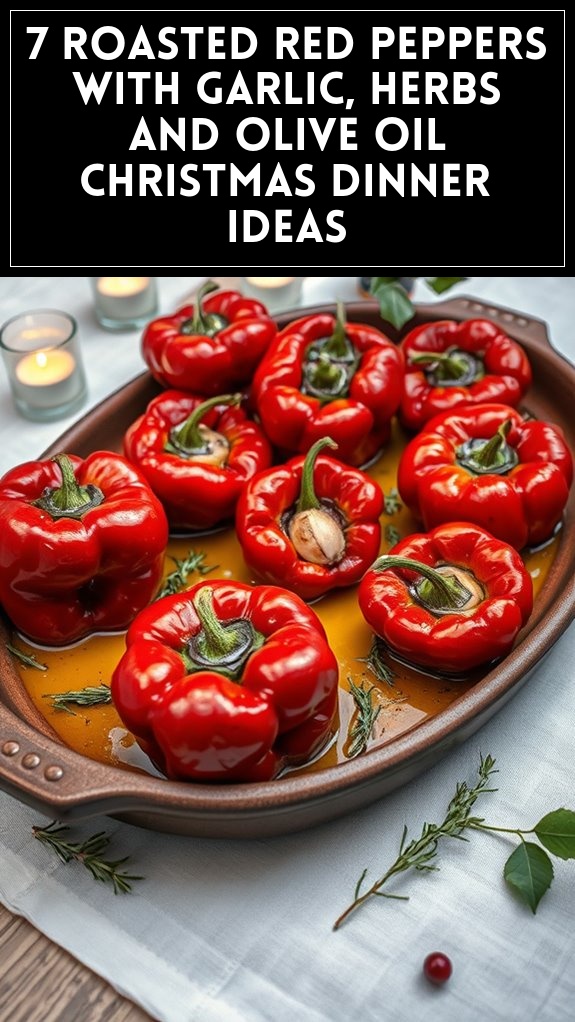 christmas dinner roasted peppers