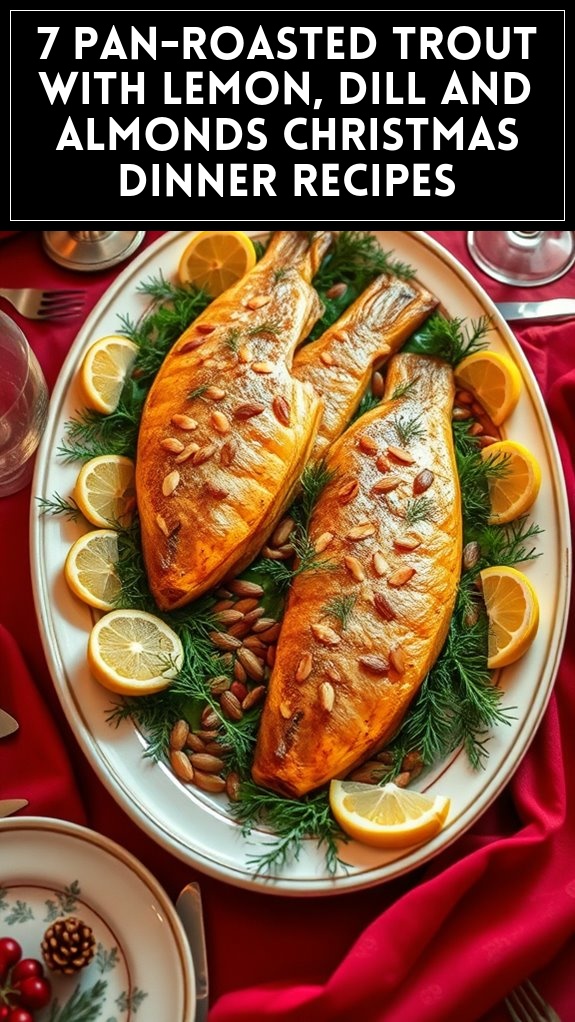 christmas trout with almonds
