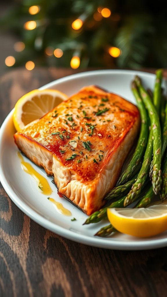 citrus salmon with asparagus