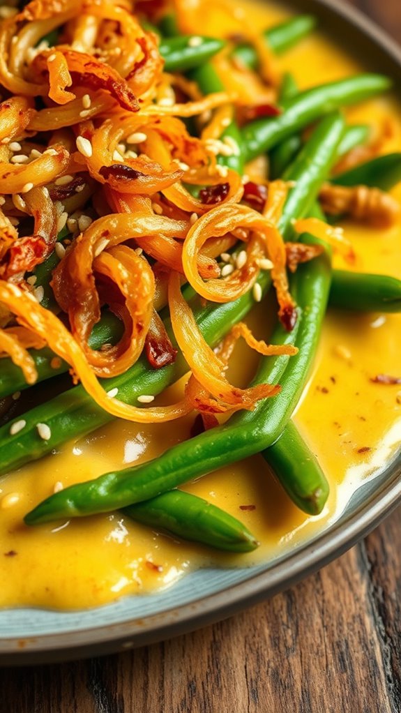 coconut curry green bean casserole