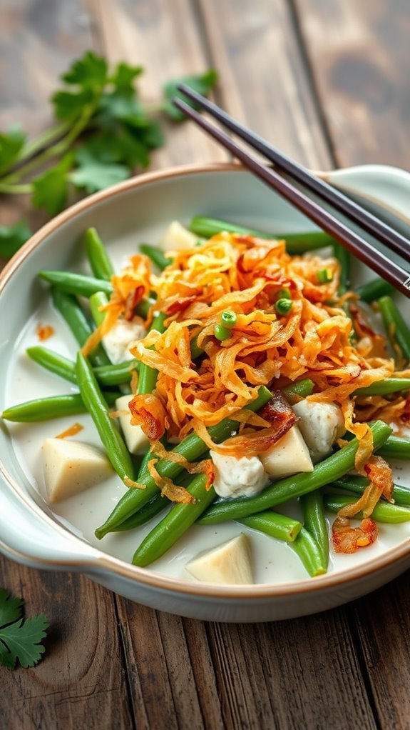 coconut green bean casserole