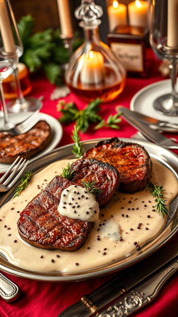 cognac enhances peppery sauce