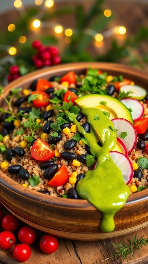 colorful nutritious quinoa salad